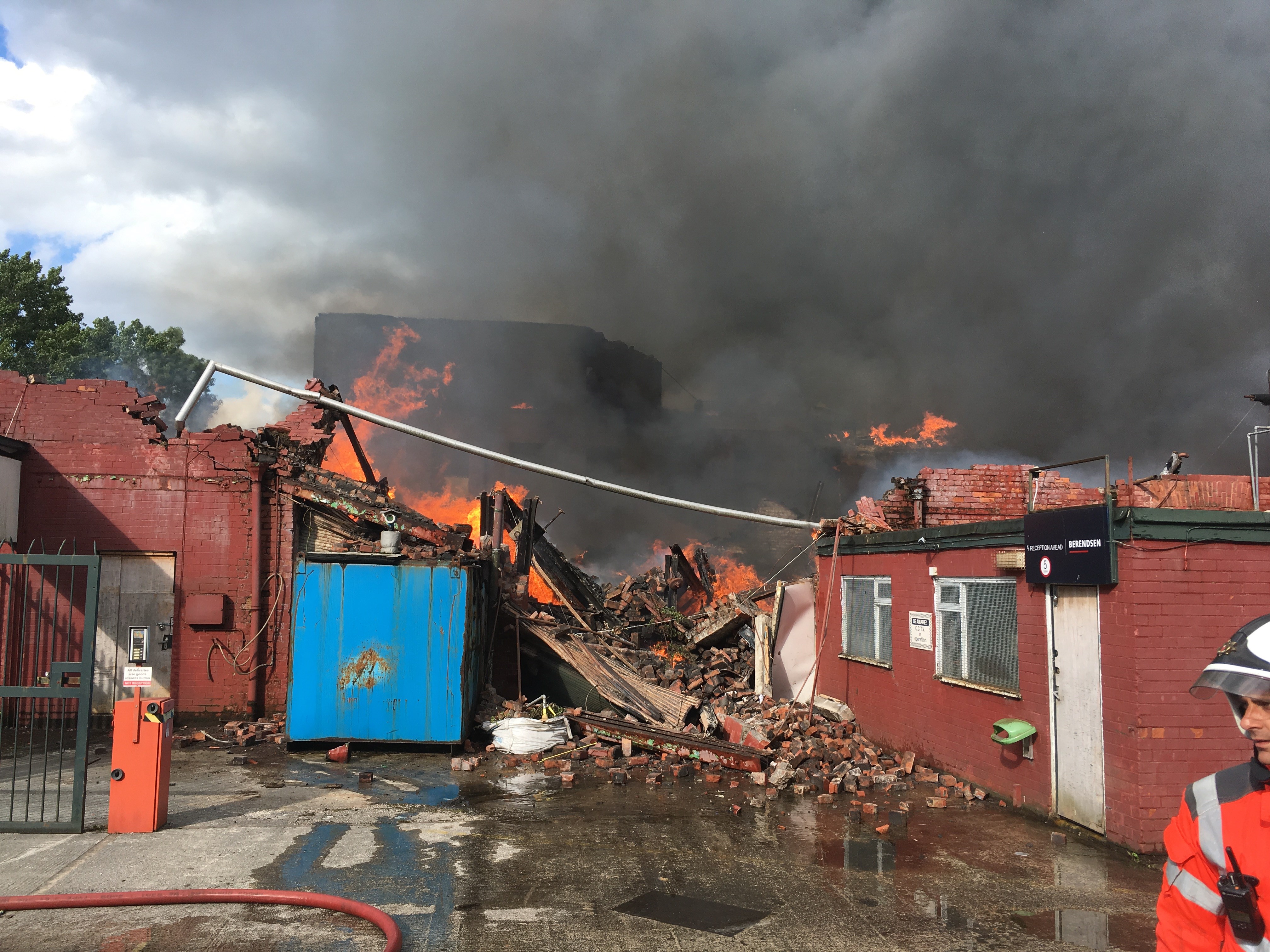 Fire at commercial building in Ashton