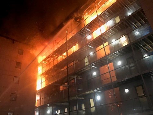 Cube fire, Bolton, November 2019