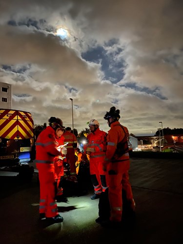 FRS personal meeting during the exercise