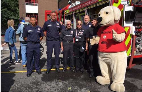 Picture of Dunk at Oldham open day with Oldham crew