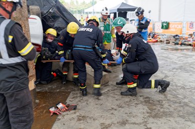 GMFRS RTC team during the competition