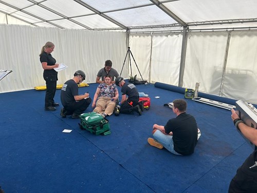 GMFRS Trauma team during their rescue challenge