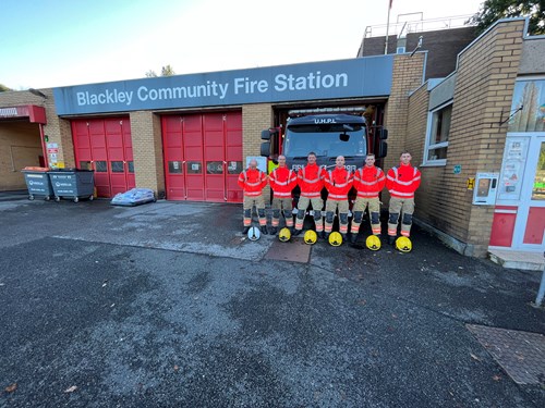 Blue Watch Blackley - last parade at Blackley station