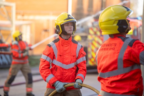 New firefighters carry out practical demonstration