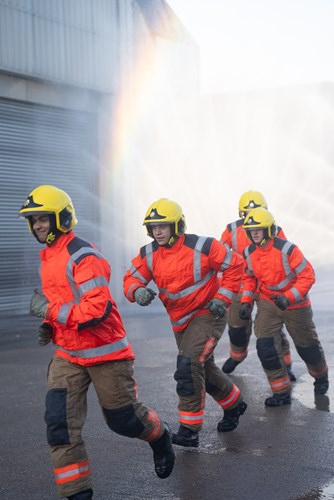 New firefighters carry out practical demonstration